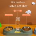 thumbnail image 4 of Cuenco para gatos y mascotas, dispensador automático de agua, cuenco antidetonante para comida de perros, cuenco doble para alimentación, cuenco para el cuello para gatos y mascotas, 4 of 6