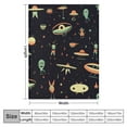 thumbnail image 4 of COMIO  Space Astronaut Blanket Alien Galaxy Throw Blanket with Stars and Planets Alien Spaceship Decor Alien Gifts for Kids, 4 of 6