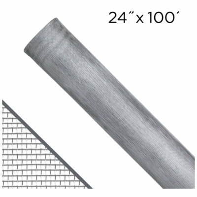 Adfors 24 in. W X 100 ft. L Charcoal Aluminum Insect Screen Cloth
