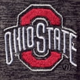 thumbnail image 3 of Men's Colosseum Heathered Black Ohio State Buckeyes Down Swing Raglan Polo, 3 of 4
