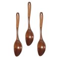 thumbnail image 3 of Pretyzoom Multipurpose Brown Wooden Spoons Stylish Easy to Clean for Home 3Pcs, 3 of 6