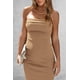 thumbnail image 3 of Vestido Maxi Tubo Strapless PRETTYGARDEN Camel Talla M, 3 of 8