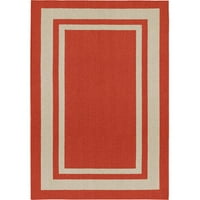Red Outdoor Rugs Borderline Indoor Outdoor Area Rug