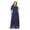 Dark Blue, variant on Plus Size Lace Evening Dress 1XL 6XL A Line Wedding Party Formal Dress Women Elegant Long Sleeve Dress