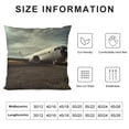thumbnail image 5 of Old Plane Crash in Black Sandy Beach-Iceland Design Pillowcase,, 5 of 5
