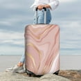 thumbnail image 5 of Cauagu Rose Gold Glitter Splatter Print Travel Luggage Cover,Travel Dust-proof Suitcase Cover Softside Suitcase Protector for 18-32inch,Not Included Suitcase, 5 of 8