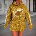 thumbnail image 4 of Sequins Football Hoodies for Women 2025 Fall Winter Glitter Sparkle Graphic Hooded Sweatshirt Y2K Pullover Tops, 4 of 6