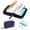 Blue, variant on Waterproof Pill Organizer Set - 7 Pouch Travel Pill Case, Weekly Vitamin Medication Storage, Zipper EVA Reusable Container, Green