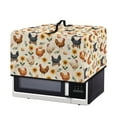thumbnail image 7 of TSOVTHRID Rooster Chicken Sunflower Print Countertop Microwave Cover Stain-Resistant Convection Oven Cover Dust-Proof Toaster Oven Protector for Home Decor, 18.25"W x 14.5"D x 11"H, S, 7 of 7