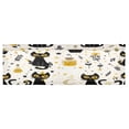 thumbnail image 2 of 54x18 Inches Valance Curtain Black Cat Seamless Pattern Window Curtains Rod Pocket Design for Kitchen Living Room Bedroom, 2 of 7