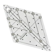lixuesong 60 Degree Quilting Template Sewing Ruler Quilting Ruler Craft Ruler for Simple Quilting Designs Fittings