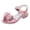 Pink, variant on Girls' Rhinestone Sandals Girls' Glitter Sandals Girls' Fashion Sandals Children Shoes Fashion Thick Soles With Diamond Butterfly Sandals Summer Open Toe Student Dance Princess Shoes