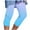 Blue, variant on Hvyesh Capri Leggings for Women 2025 Casual Summer Capri Pants Stretch Slimming Workout Yoga Pants Plus Size Leggings
