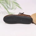 thumbnail image 5 of longantii Women's Suede Lace-Up Sneakers, Low-Top Casual Athletic Walking Shoes, Comfortable Fashion Flats for Daily Wear Brown, 5 of 6
