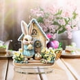 thumbnail image 3 of Uuowzo Easter Bunny Eggs Acrylic Desktop Decoration Holiday Decoration Hollow Out Ornament Indoor Outdoor Easter Decorations for Yard Garden, A, 3 of 5