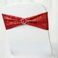thumbnail image 6 of Balsa Circle 5 Spandex Chair Sequined Sashes Wedding Decorations Red, 6 of 8