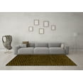 thumbnail image 3 of Ahgly Company Machine Washable Indoor Rectangle Oriental Yellow Modern Area Rugs, 6' x 9', 3 of 4