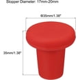 thumbnail image 3 of Silicone Bottle Stoppers T-shaped Reusable Unbreakable Caps Sealer Cover for Beer, Wine, Drink Red Pack of 4, 3 of 5
