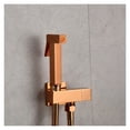 thumbnail image 4 of Hand Held Bidet Sprayer Douche Toilet Kit Bidet Faucet Rose Gold Square Shattaf Shower Head Copper Valve Set Jet Bidet Faucet ,Effortless Installation, 4 of 7