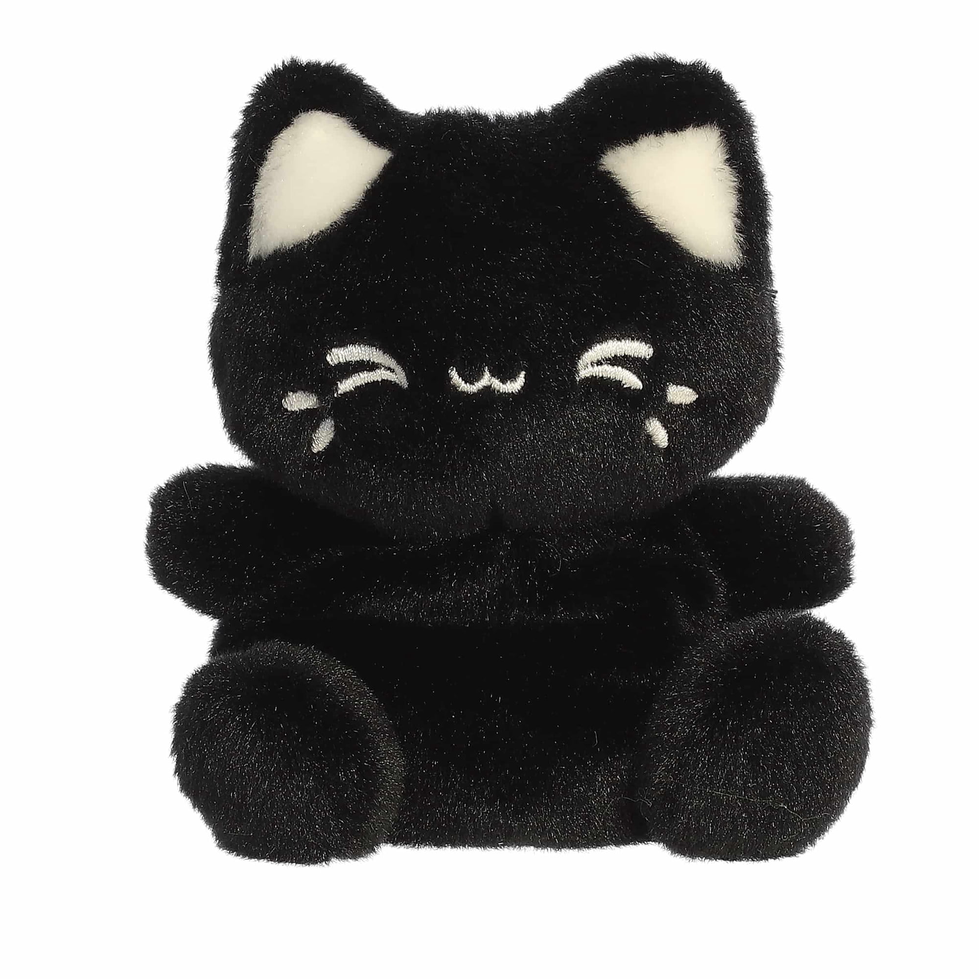 Aurora - Mini Black Sesame Enchanting Stuffed Animal - 5" Meowchi Palm Pals - Tasty Peach