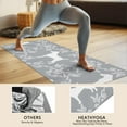 thumbnail image 4 of Terrier Dog Silhouette Dog and Flower Floral Hot Yoga Mat Towel Non Slip for Hot Yoga - Quick-Drying Yoga Mat Cover with 4 Corner Pockets with Travel Bag - Hot Yoga Towel Non Slip 70"x26", 4 of 6