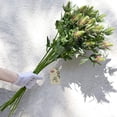 thumbnail image 5 of Viworld Real Size Artificial Thistle Flowers Real Touch 8 Stems Rustic Purple Thistle Decor Spray Eryngium | Sea Holly for Wedding Bouquet Centerpiece 26 inches, 5 of 6