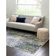 thumbnail image 4 of Unique Loom Ariel Collection Area Rug - Seaweed (2' x 3' Rectangle Blue/Ivory), 4 of 9