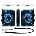 thumbnail image 4 of Kuiaobaty Dolphin Heart Flower Print Bible Covers with Shoulder Strap PU Leather Durble Bible Case for Women Men Bible Bag Tote Book Carrying Case Christian Bible Accessories with Handle, 2XL, 4 of 7