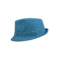 thumbnail image 3 of Top Headwear Womens Glitter Sparkle Fedora Hat - Turquoise, 3 of 4