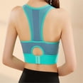 thumbnail image 5 of AJZIOJIRO Zip Front Post-Surgery Bra Women's Wireless Sports Bras Padded Strappy Medium Support Yoga Exercise Athletic Bras S-XL, 5 of 8