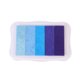 thumbnail image 1 of Almohadilla de tinta degradada CP de 5 colores, hermosa almohadilla de tinta degradada, ecológica, impresa a mano, delicada almohadilla para sellos artesanales, azul, 1 of 7