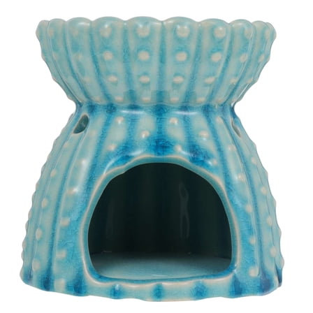 WHAMVOX  Incense Burner Aromatherapy Shape Lamp Holder Lamps Blue Ceramics 9.8×8.8cm