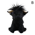 thumbnail image 2 of Nuevo producto: vaca de las Tierras Altas de celebridades de Internet, simulación de vaca de las Tierras Altas escocesas, juguete de peluche, muñeca de vaca, 2 of 2