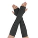 thumbnail image 1 of Guantes sin dedos de manga larga con orificio para el pulgar INSPIRE CHIC para mujeres en gris oscuro, 1 of 1
