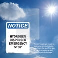 thumbnail image 6 of (2 Pack) Hydrogen Dispenser Emergency Stop OSHA Notice Sign 10 Inch X 14 Inch Vinyl Label Decal Sticker Weather Resistant, UV Protected for Workplace, Business, and Construction Site,, 6 of 7