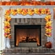 thumbnail image 5 of Decoraciones de Halloween, Acción de Gracias, Halloween, hoja de arce artificial, decoración escénica de otoño, simulación de hojas de arce para colgar en la pared, hoja de arce de plástico de ratán,, 5 of 6