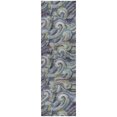 thumbnail image 2 of Addison Rugs Dream Shag Premium Machine Washable Transitional Mosaic Waves Stormy Runner Rug, 2'3" x 7'6", 2 of 8