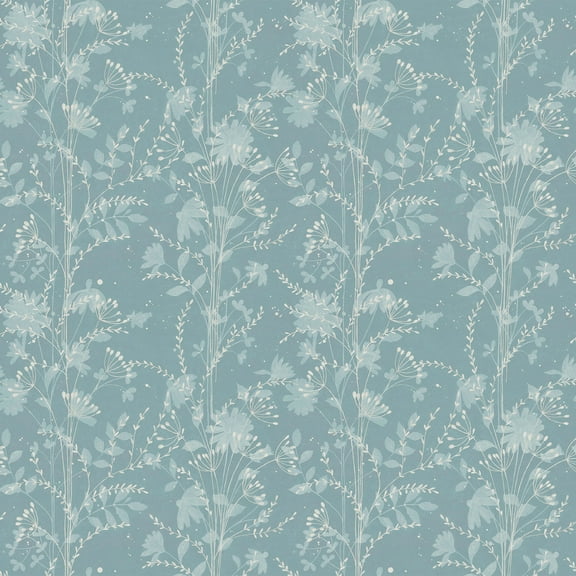 Laura Ashley Fennelton Pale Newport Blue Wallpaper