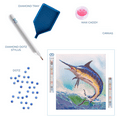 thumbnail image 5 of Diamond Dotz Diamond Embroidery Facet Art Kit 16.5"X18.5"-Monarch Of The Sea, 5 of 6
