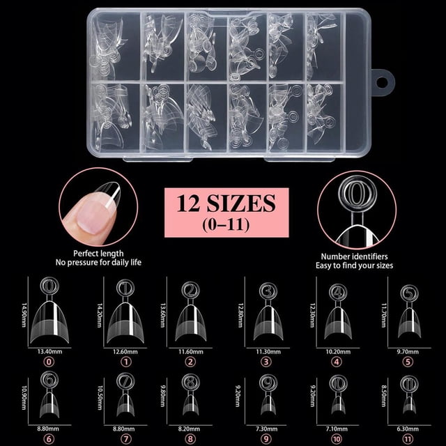 120 Half Cover Almond Fake Nails, Matte Pre-Acrylic Tips, Extra Short