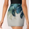 thumbnail image 5 of Gradient Peacock Feather Women's Shorts Non-Slip Single Pocket A-line Trouser Skirt Summer Shorts Casual Shorts for Women, 5 of 7
