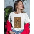 thumbnail image 2 of Pastell Closed Eyes Woman T-Shirt Women -David Coleman Jr Designs, Female 4X-Large, 2 of 4
