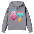 thumbnail image 4 of Youth Two-Piece Tracksuit Hoodie and Joggers Set with Printed Design for Casual Wear, Soft Polyester Outfit for School and Leisure, Sports Style for Junior and Teens,Grey 150, 4 of 6