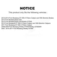 thumbnail image 2 of DS-One Front Rear Coated Drilled Slotted Disc Brake Rotors Kit for Car Ford Mustang KD-100219, 2 of 11