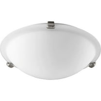 2 Light Flush Mount in Bailey Street Home Home Collection Style 12 inches Wide By 3.75 inches High-Satin Nickel Finish-Satin Opal Glass Color Bailey