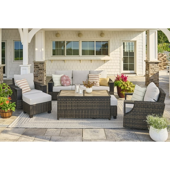 Better Homes and Gardens Rockport 6-Piece Outdoor Conversation Set
