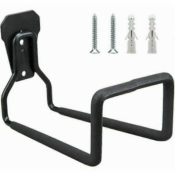 Wall Mounted Garden Hose Holder - Wrought Iron Garden Hose Reel, Black