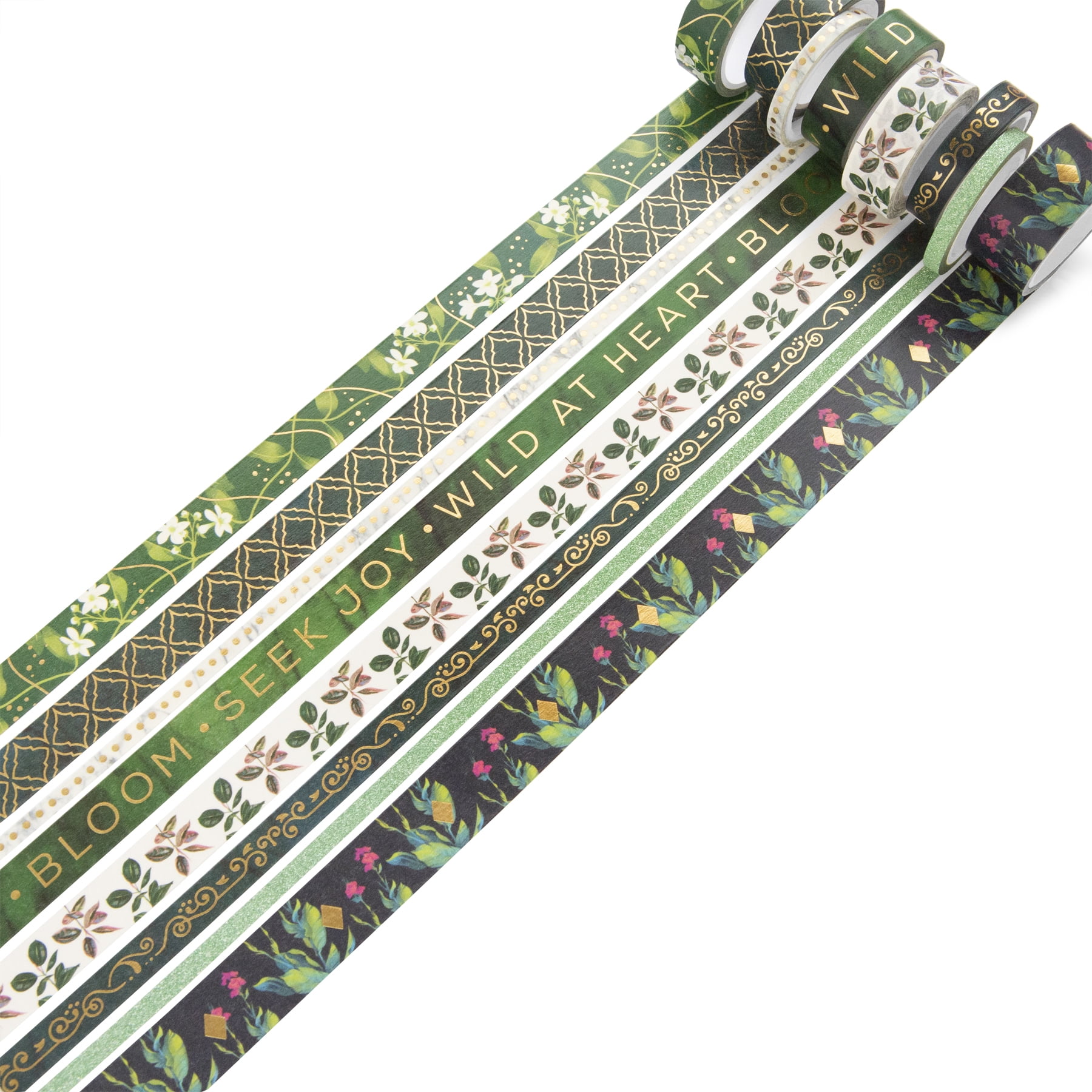 Recollections Paradise Palette Crafting Washi Tape Tube, 12 Packs: 8 ct. (96 total)
