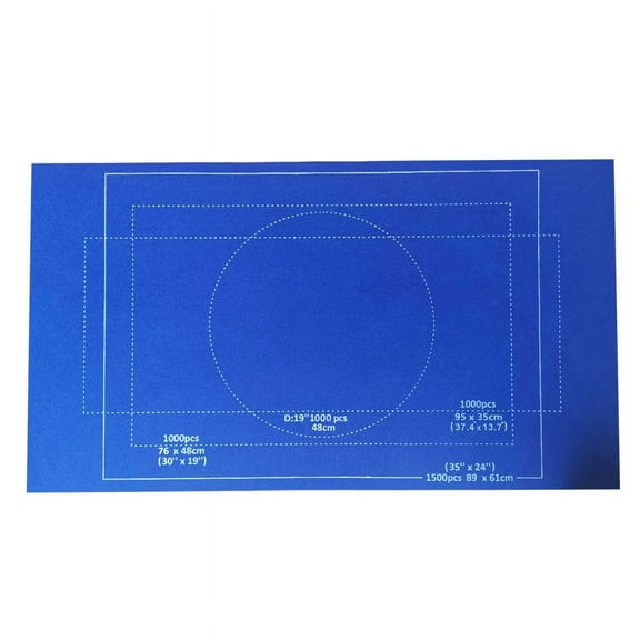 Loetky Puzzle Mat Roll Up with Drawstring Storage Bag, Felt Rollup Mat for Easy Transport & Storage, Portable Puzzle Board Puzzles Saver Keeper for Jigsaw Puzzles Up to 1500 Pieces