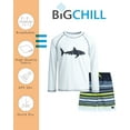 thumbnail image 2 of Big Chill Boys Swim Set - Boys Rash Guard Swim Set - UPF 50+ Rash Guard Long Sleeve Swim Shirt Board Short Swim Trunks (5-14), 2 of 7